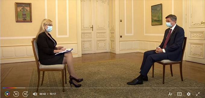 Pogovor predsednika republike za oddajo Politino s Tanjo Gobec